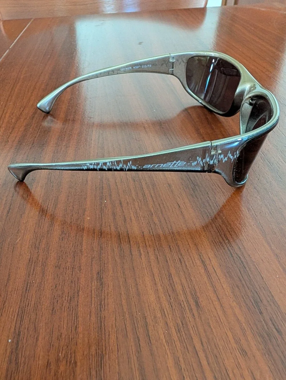 Arnette Smoker Wrap Sunglasses 4027-215/73 Made In Italy Pre Owned